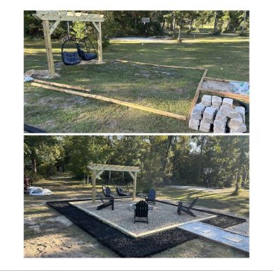 Crawfordville Fire Pit/Flower Bed