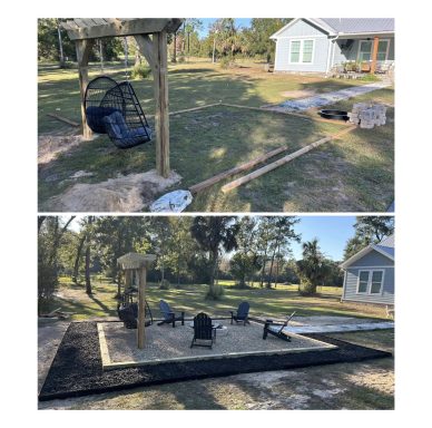 Crawfordville Fire Pit/Flower Bed
